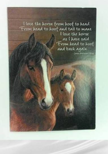 Mare and Foal Card and Envelope